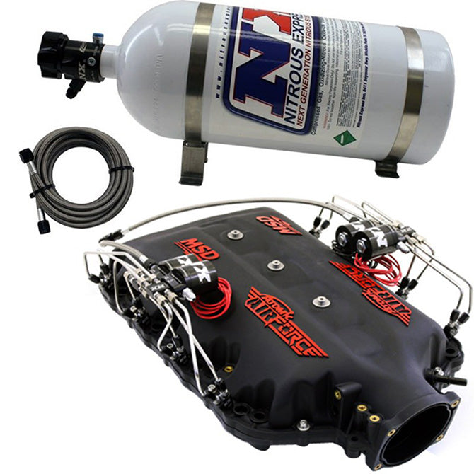 Nitrous Express - MSD AIRFORCE MANIFOLD FOR 2014-UP LT1 ENGINES W/ NX DIRECT PORT - INTAKE035
