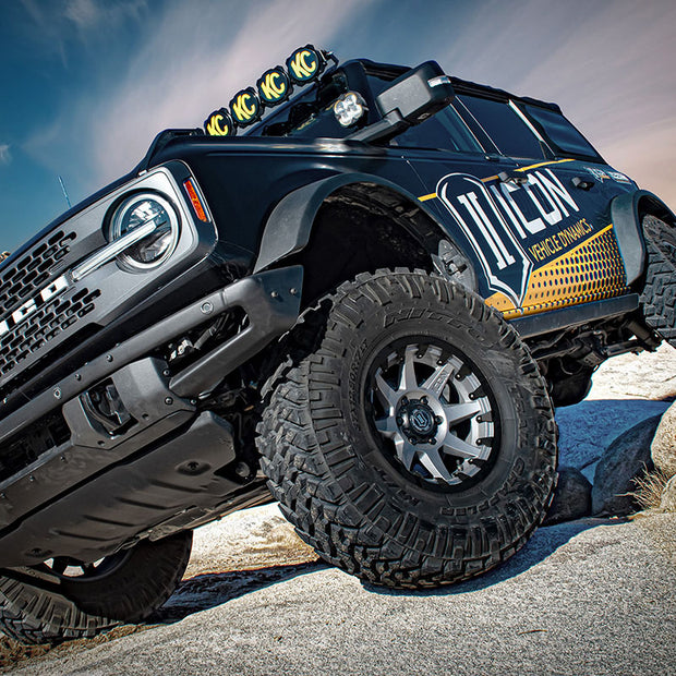 ICON 2021-2023 Ford Bronco Rear 1.25-3” Lift V.S. 2.5 Series Coilover Kit Remote Reservoir W/ CDEV