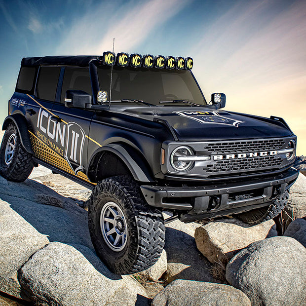 ICON 2021-2023 Ford Bronco Rear 1.25-3” Lift V.S. 2.5 Series Coilover Kit Remote Reservoir W/ CDCV