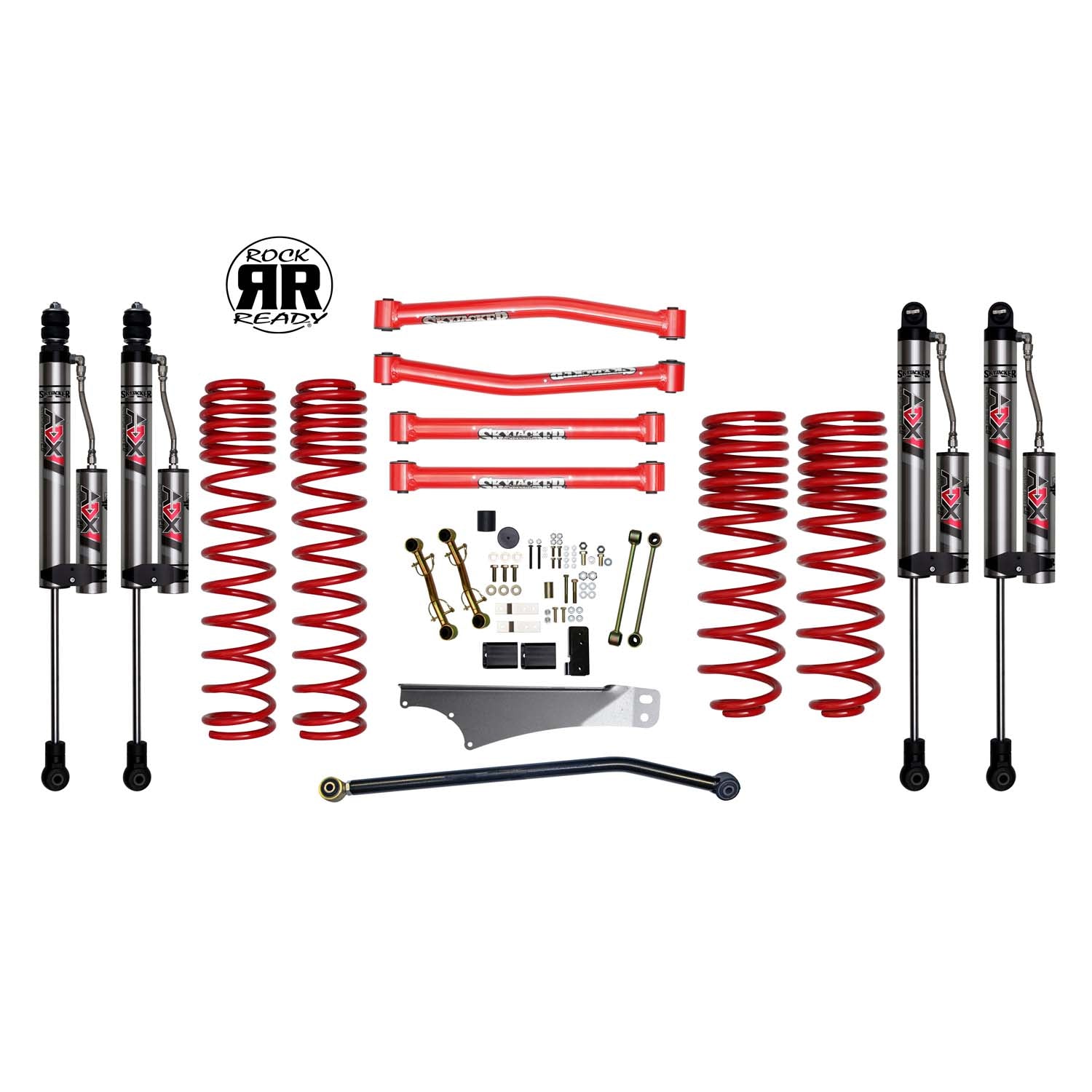 4 In. Rock Ready® Lift Kit With ADX 2.0 Remote Reservoir Monotube Shocks.