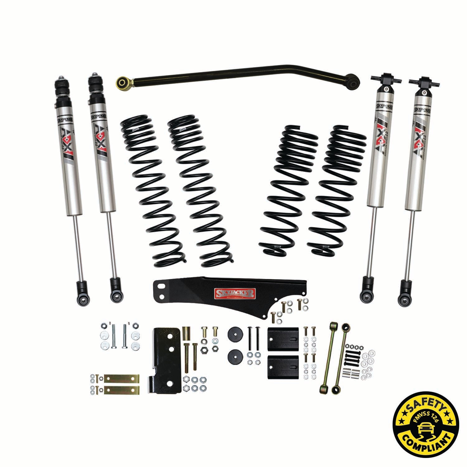4 In. Suspension Lift Kit With ADX M2.0 Aluminum Monotube Shocks.
