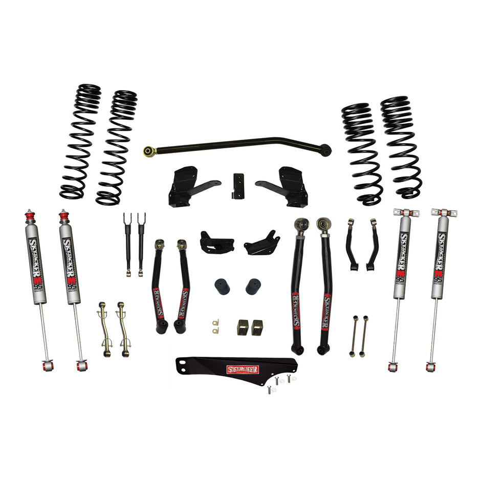 Skyjacker - 4 Inch Dual Rate Long Travel Long Arm Suspension Lift Kit/M95 Monotube Shocks - JK40LKLT-SX-M