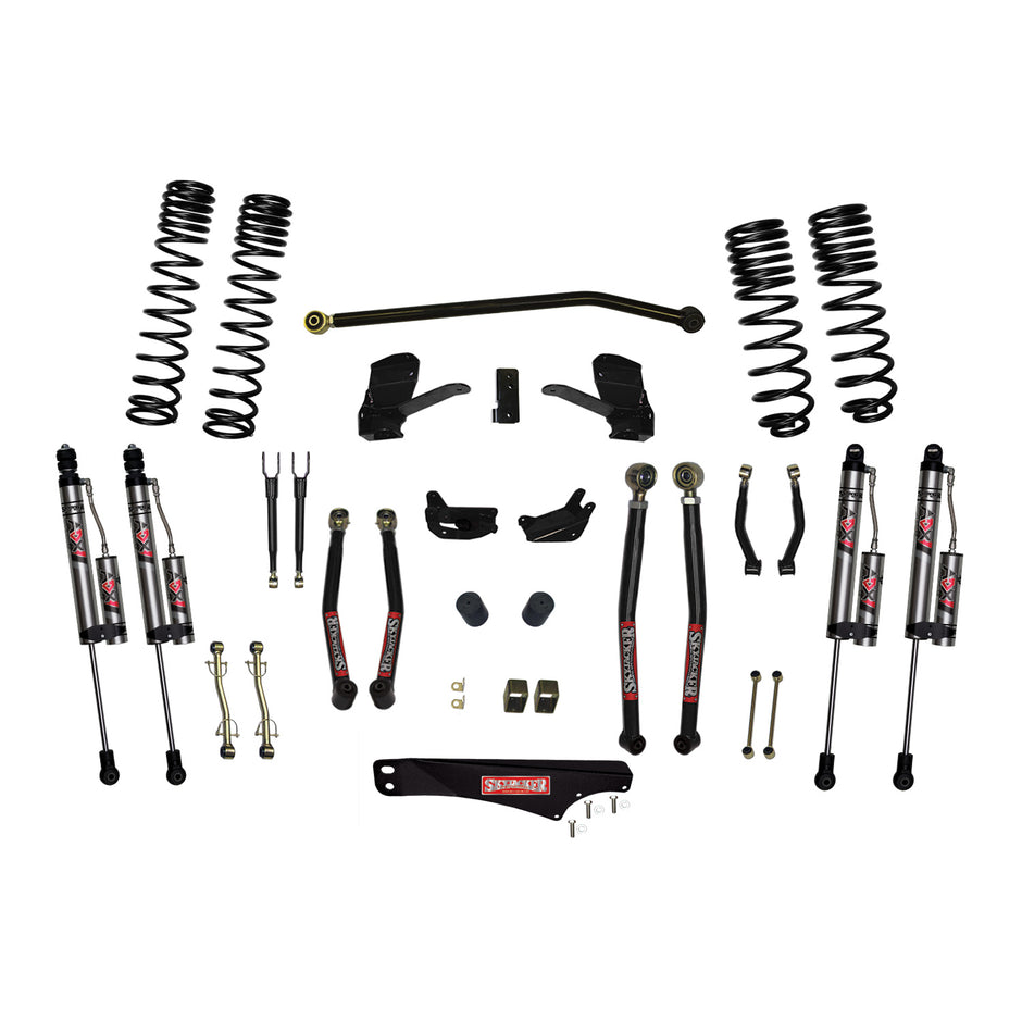 Skyjacker - 4 In. Long Arm Suspension Lift System With ADX 2.0 Remote Reservoir Shocks. - JK40LKLT-SX-X