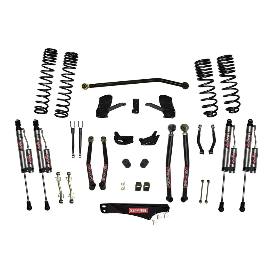 Skyjacker - 5 In. Long Arm Suspension Lift System With ADX 2.0 Remote Reservoir Shocks. - JK50LKLT-SX-X