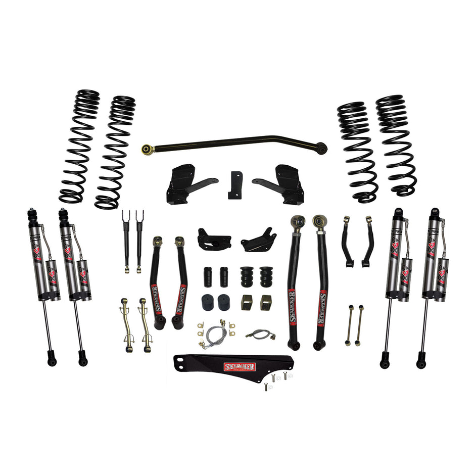 Skyjacker - 7 In. Long Arm Suspension Lift System With ADX 2.0 Remote Reservoir Shocks. - JK70LKLT-SX-X