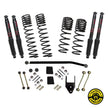 Skyjacker - LONG TRAVEL Coils Adj Frnt Track Bar Rr Track Bar Brkt (4) Black MAX Shocks. - JL40BPBLT