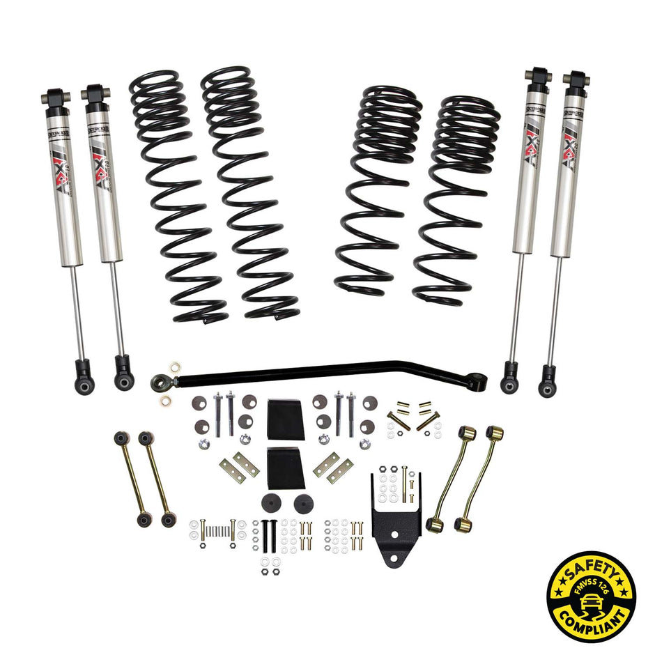 4 In. Suspension Lift Kit With ADX M2.0 Aluminum Monotube Shocks.