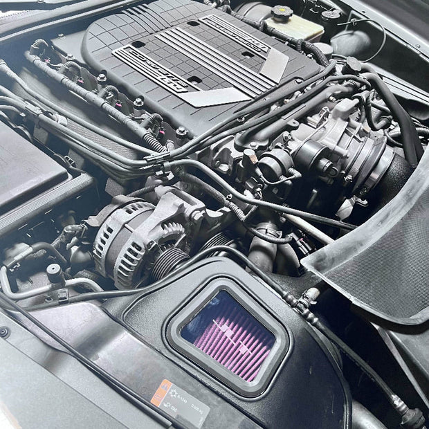 SB Filters JLT Cold Air Intake for the 2015-2019 Chevrolet Corvette C7 Z06 6.2L with visible components