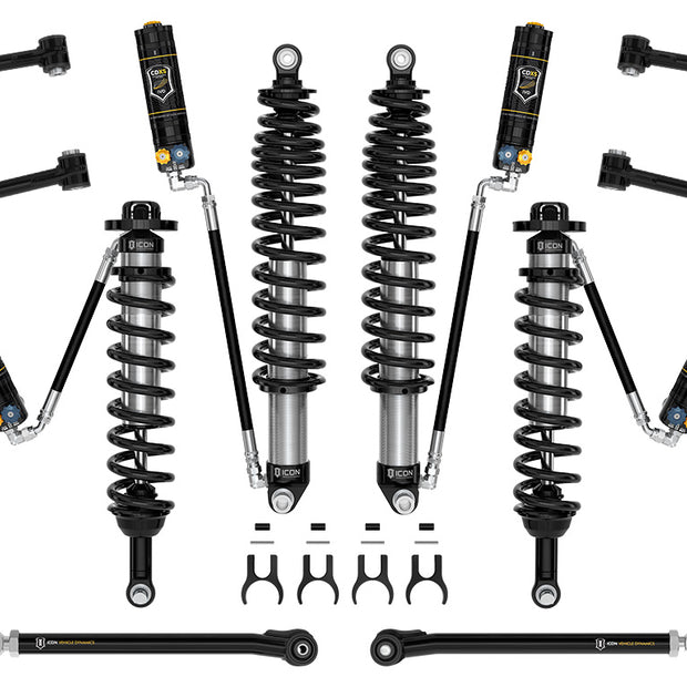 ICON 2021-2023 Ford Bronco Sasquatch 2-3" Lift Stage 6 Suspension System CDXS Tubular Heavy Rate Rear Spring