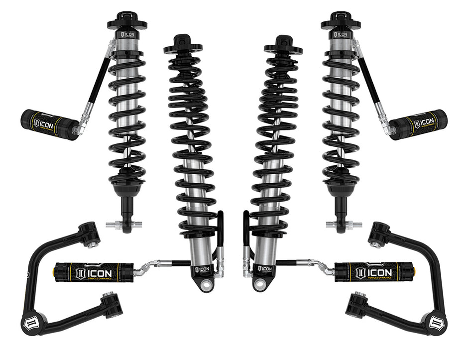 ICON 2021-2023 Bronco Sasquatch 2-3" Lift Stage 4 Suspension System Tubular UCA Heavy Rate Rear Spring