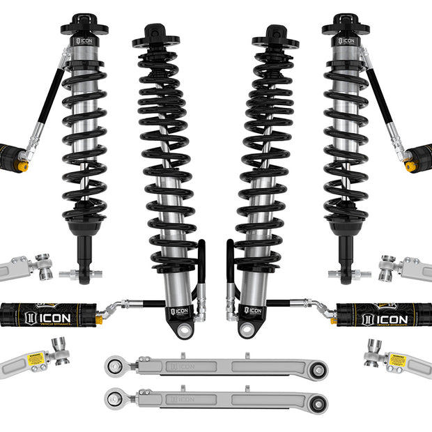 ICON 2021-2023 Ford Bronco Sasquatch 2-3" Lift Stage 6 Suspension System CDCV Billet Heavy Rate Rear Spring