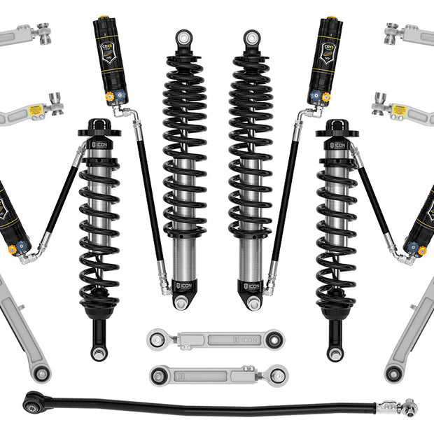 ICON 2021-2023 Ford Bronco Non-Sasquatch 3-4" Lift Stage 7 Suspension System CDXS Billet
