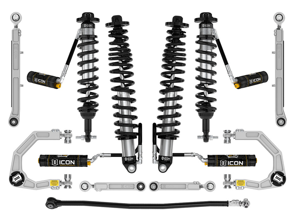 ICON 2021-2023 Ford Bronco Sasquatch 2-3" Lift Stage 7 Suspension System CDCV Billet Heavy Rate Rear Spring