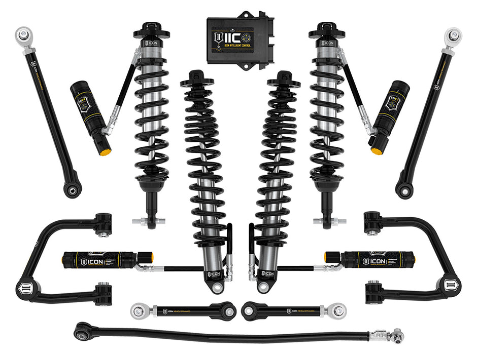 ICON 2021-2023 Ford Bronco Non-Sasquatch 3-4" Lift Stage 8 Suspension System Tubular Heavy Rate Rear Spring