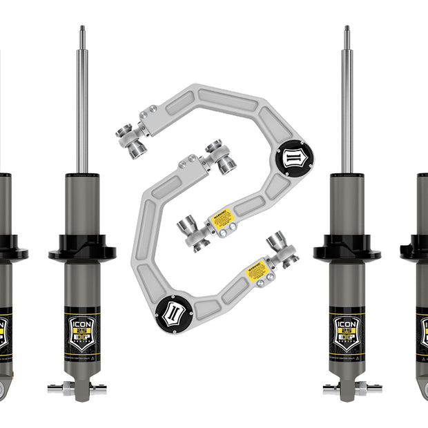 ICON 2021-2023 Ford Bronco HOSS 2.0 Pkg 0-2" Lift Stage 2 Suspension System Billet