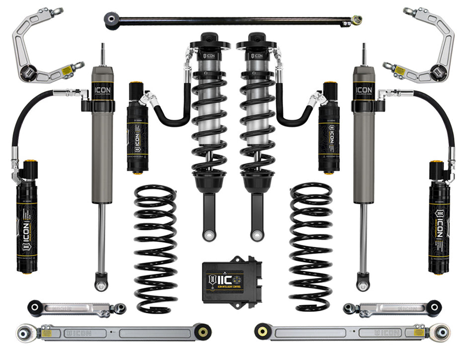 ICON 2010-2024 Toyota 4Runner 0-3.5" Lift Stage 9 Suspension System Billet UCA