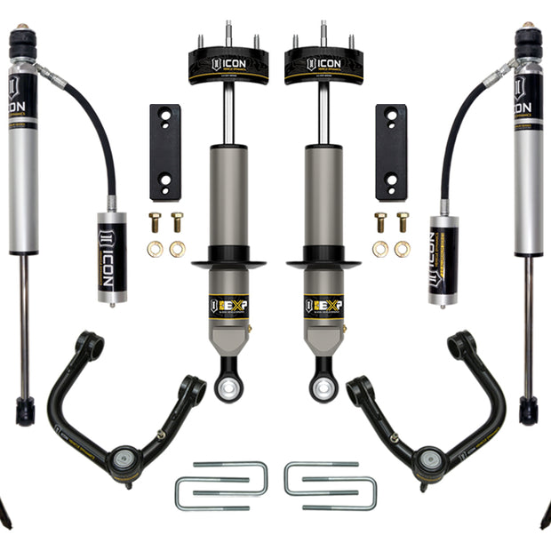 ICON 2005-2023 Toyota Tacoma 0-2" Lift Stage 3 EXP Suspension System Tubular UCA