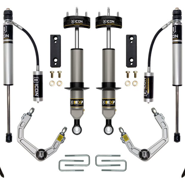 ICON 2005-2023 Toyota Tacoma 0-2" Lift Stage 3 EXP Suspension System Billet UCA