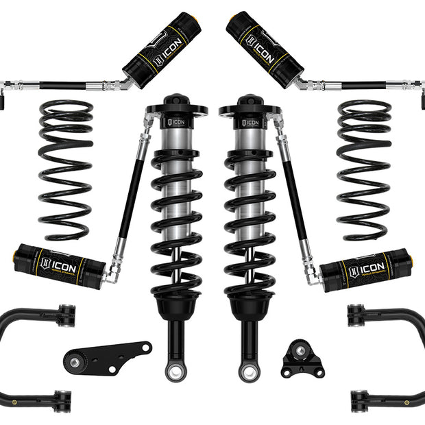 ICON 2024-2025 Toyota Tacoma 1.25-3" Lift Stage 4 Suspension System Tubular Triple Rate Rear Springs