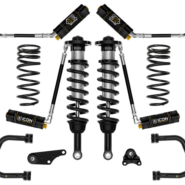 ICON 2024-2025 Toyota Tacoma 1.25-3" Lift Stage 5 Suspension System Tubular Triple Rate Rear Springs
