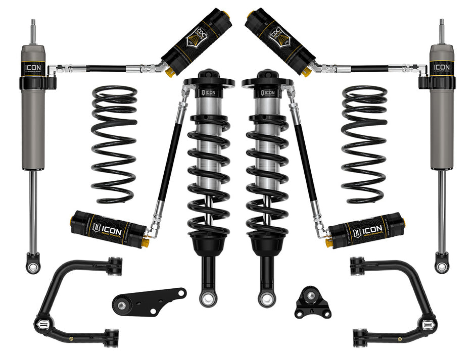 ICON 2024-2025 Toyota Tacoma 1.25-3" Lift Stage 5 Suspension System Tubular Overland Rear Springs
