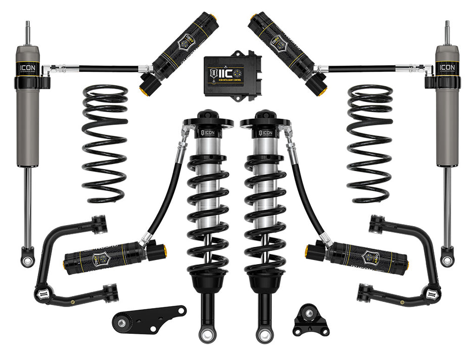 ICON 2024-2025 Toyota Tacoma 1.25-3" Lift Stage 6 Suspension System Tubular Triple Rate Rear Springs