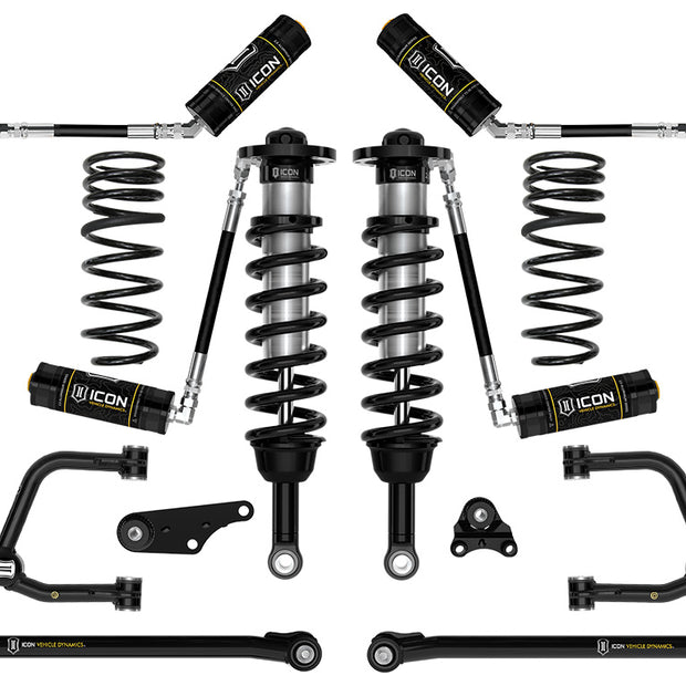 ICON 2024-2025 Toyota Tacoma 1.25-3" Lift Stage 7 Suspension System Tubular Triple Rate Rear Springs