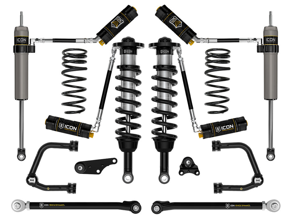 ICON 2024-2025 Toyota Tacoma 1.25-3" Lift Stage 8 Suspension System Tubular Triple Rate Rear Springs