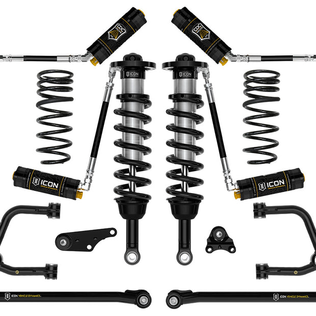ICON 2024-2025 Toyota Tacoma 1.25-3" Lift Stage 8 Suspension System Tubular Triple Rate Rear Springs