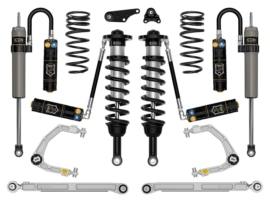 ICON 2024-2025 Toyota Tacoma 1.25-3" Lift Stage 9 Suspension System Billet Triple Rate Rear Springs