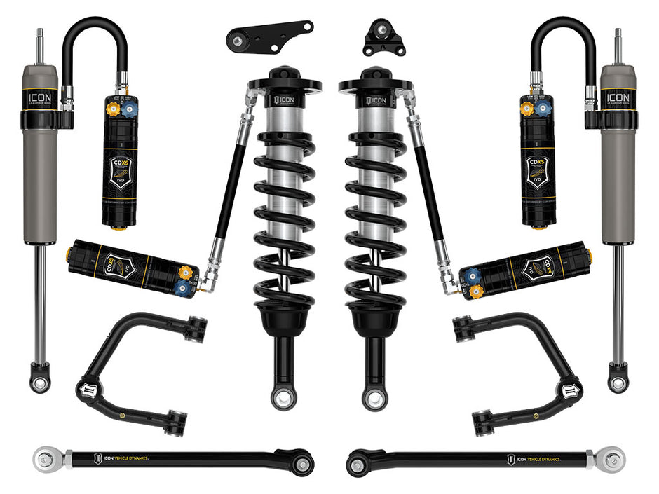 ICON 2024-2025 Toyota Tacoma 1.25-3" Lift Stage 9 Suspension System Tubular