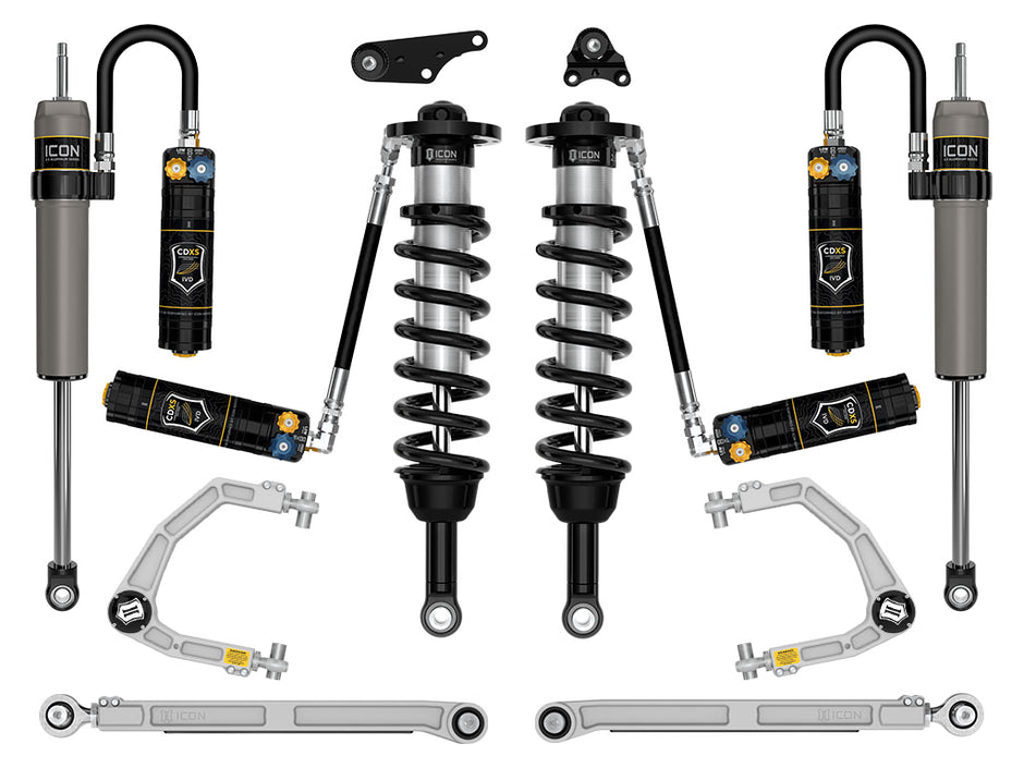 ICON 2024-2025 Toyota Tacoma 1.25-3" Lift Stage 9 Suspension System Billet