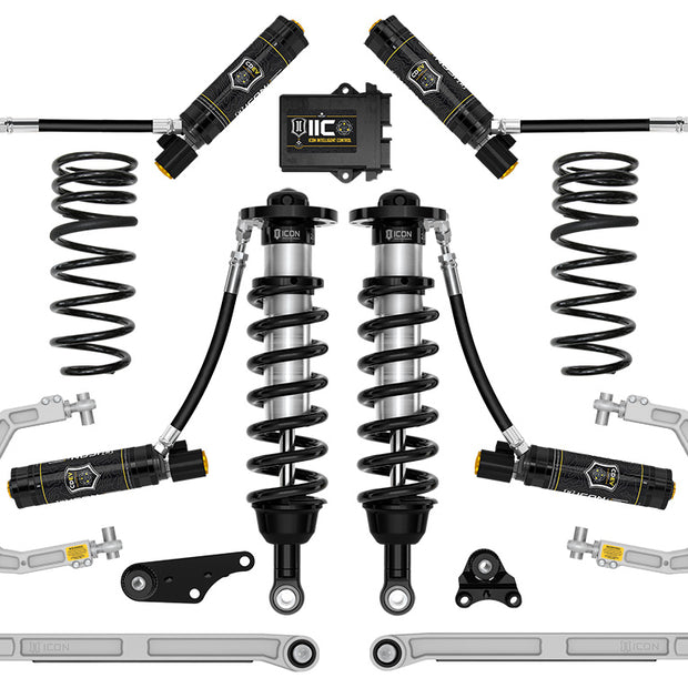 ICON 2024-2025 Toyota Tacoma 1.25-3" Lift Stage 10 Suspension System Billet Overland Rear Springs