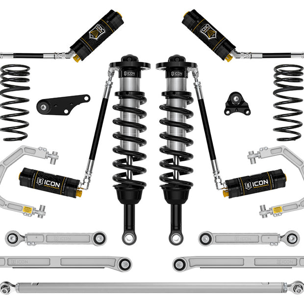 ICON 2024-2025 Toyota Tacoma 1.25-3" Lift Stage 11 Suspension System Billet
