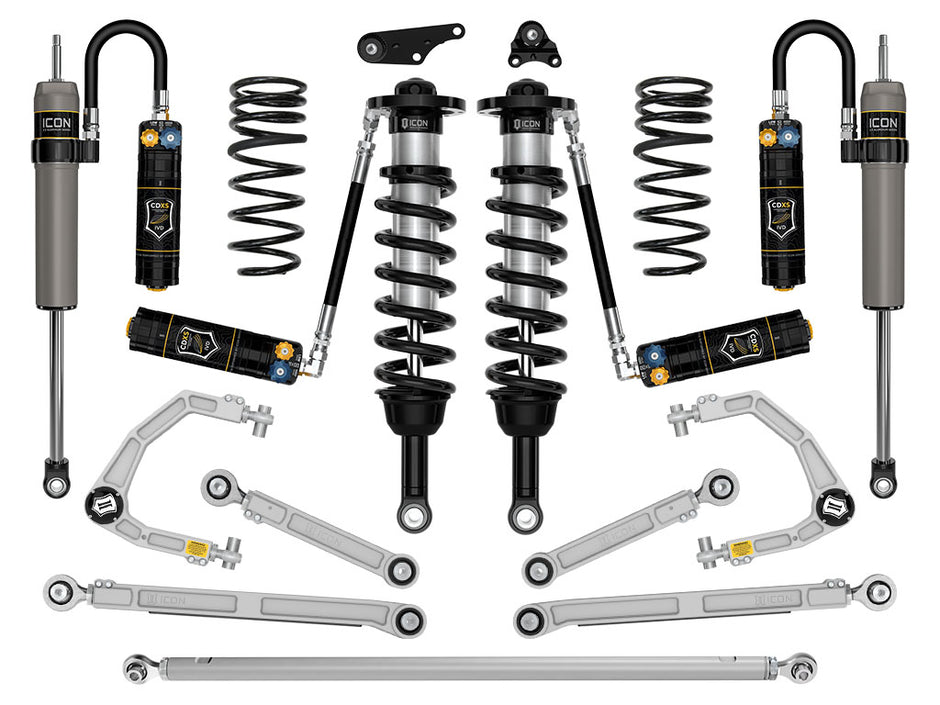 ICON 2024-2025 Toyota Tacoma 1.25-3" Lift Stage 12 Suspension System Billet