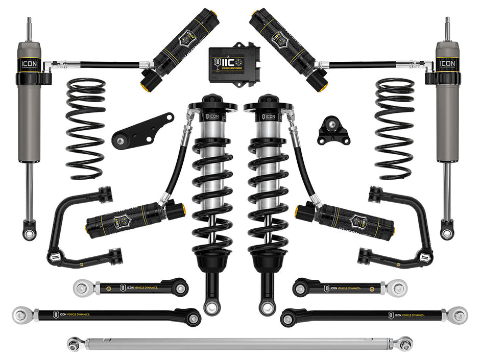 ICON 2024-2025 Toyota Tacoma 1.25-3" Lift Stage 13 Suspension System Tubular
