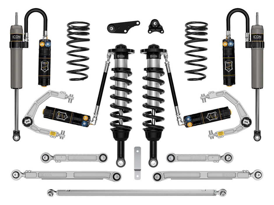 ICON 2024-2025 Toyota Land Cruiser 250 Series 1.25-3" Lift Stage 9 Suspension System CDXS Billet