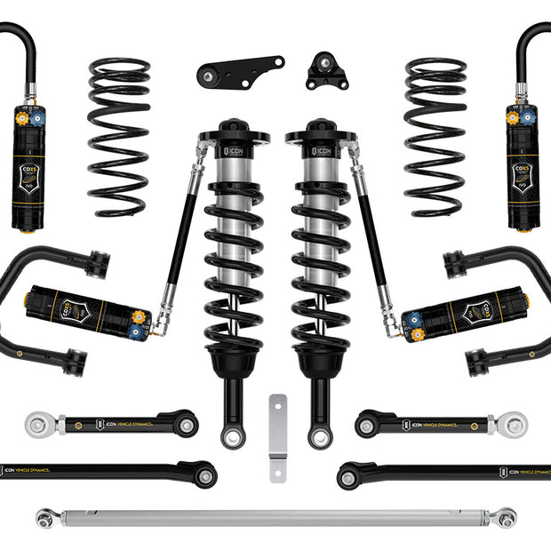 ICON 2024-2025 Toyota Land Cruiser 250 Series 1.25-3" Lift Stage 9 Suspension System CDXS Tubular