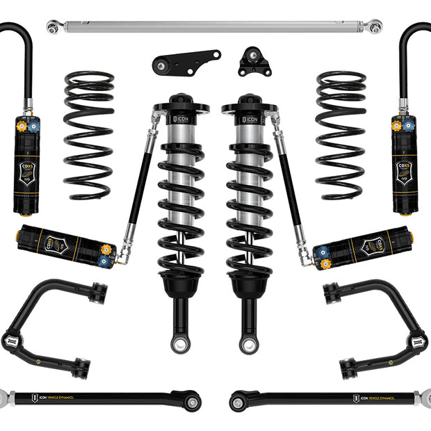 ICON 2025 Toyota 4Runner 4WD 1.25-3" Lift Stage 9 Suspension System Tubular