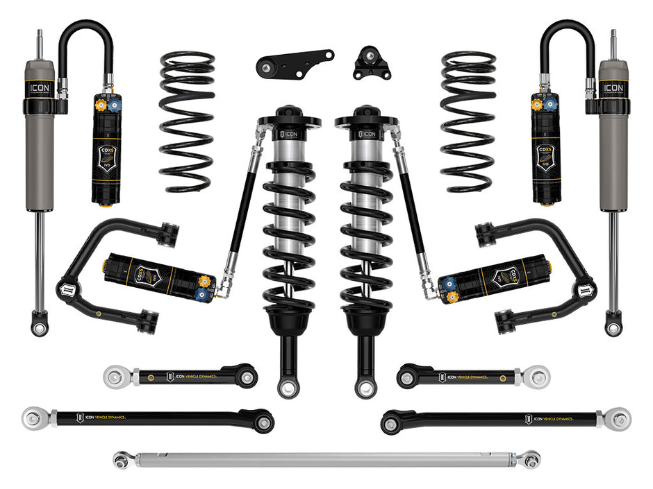 ICON 2025 Toyota 4Runner 4WD 1.25-3" Lift Stage 11 Suspension System Tubular