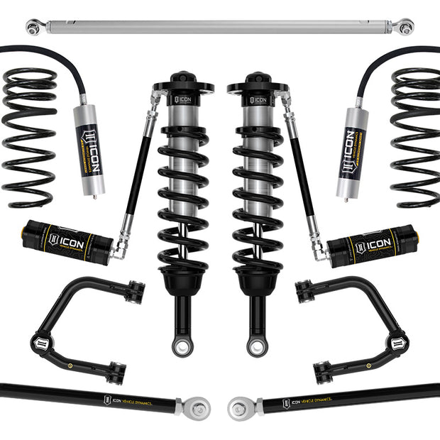 ICON 2025 Toyota 4Runner 2WD 1.25-3" Lift Stage 4 Suspension System Tubular