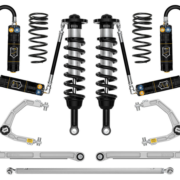 ICON 2025-2026 Toyota 4Runner 2WD 1.25-3" Lift Stage 9 Suspension System Billet