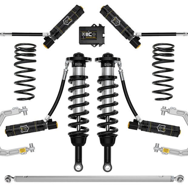 ICON 2025-2026 Toyota 4Runner 2WD 1.25-3" Lift Stage 12 Suspension System Billet