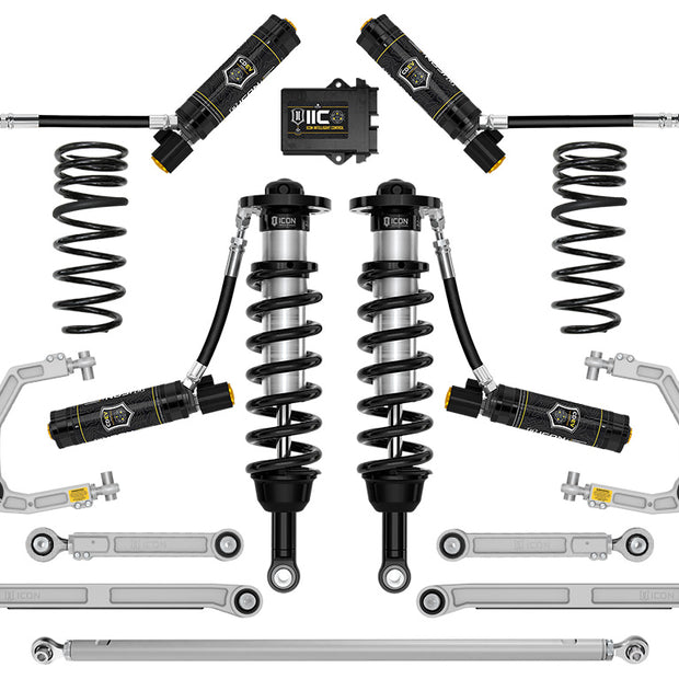 ICON 2025-2026 Toyota 4Runner 2WD 1.25-3" Lift Stage 14 Suspension System Billet