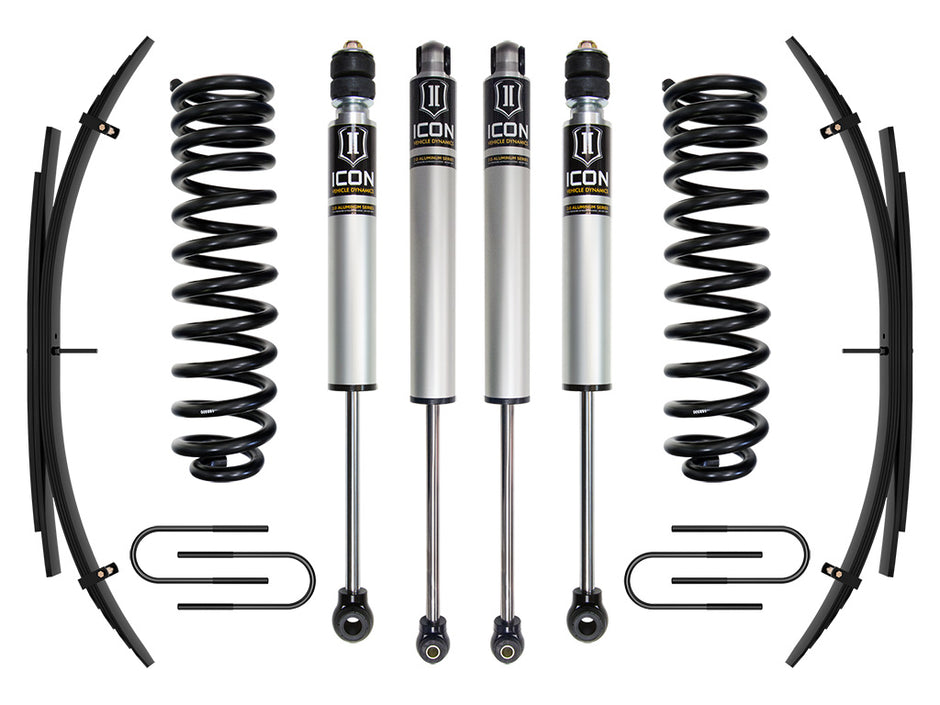 ICON 2008-2010 Ford F-250/F-350 Super Duty 4WD Diesel 2.5" Lift Stage 1 Suspension System W/ Expansion Packs