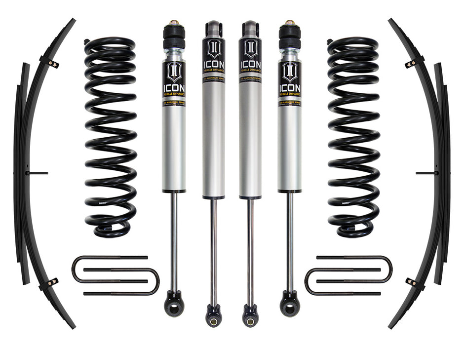 ICON 2011-2016 Ford F-250/F-350 Super Duty 4WD Diesel 2.5" Lift Stage 1 Suspension System W/ Expansion Packs
