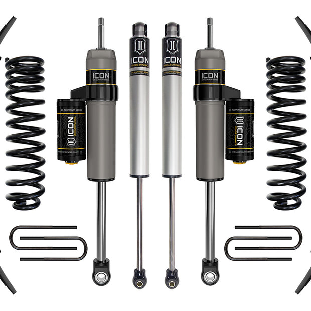 ICON 2011-2016 Ford F-250/F-350 Super Duty 4WD Diesel 2.5" Lift Stage 2 Suspension System W/ Expansion Packs