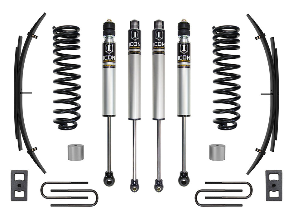 ICON 2023 Ford F-250/F-350 Super Duty 4WD Gas 2.5" Lift Stage 1 Suspension System W/ Expansion Packs