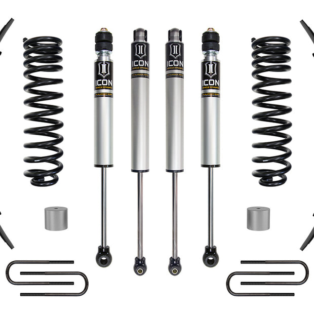 ICON 2023 Ford F-250/F-350 Super Duty 4WD Gas 2.5" Lift Stage 1 Suspension System W/ Expansion Packs