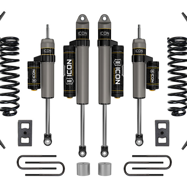 ICON 2023 Ford F-250/F-350 Super Duty 4WD Gas 2.5" Lift Stage 2 Suspension System W/ Expansion Packs